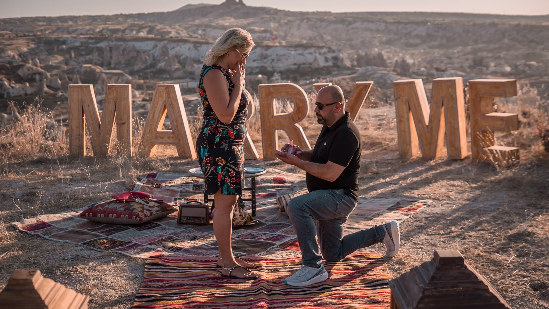 kapadokya gün batımı evlilik teklifi